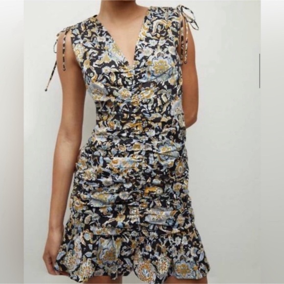 VERONICA BEARD jackson mini dress in black Sz 8 - Picture 3 of 5